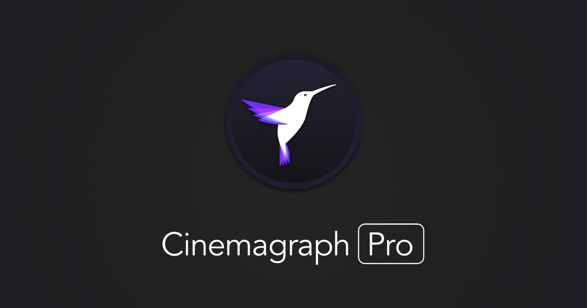 Cinemagraph software for mac